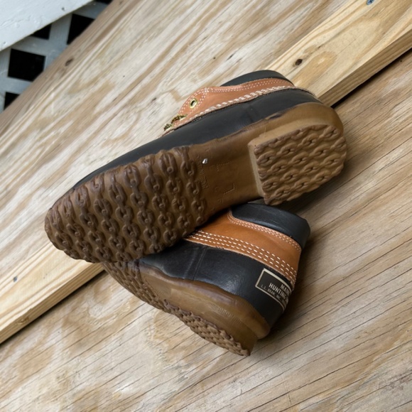 CLASSIC! LL Bean Maine Hunting Shoes 3 Eyelets EUC! Brown Size 7 - Picture 6 of 7